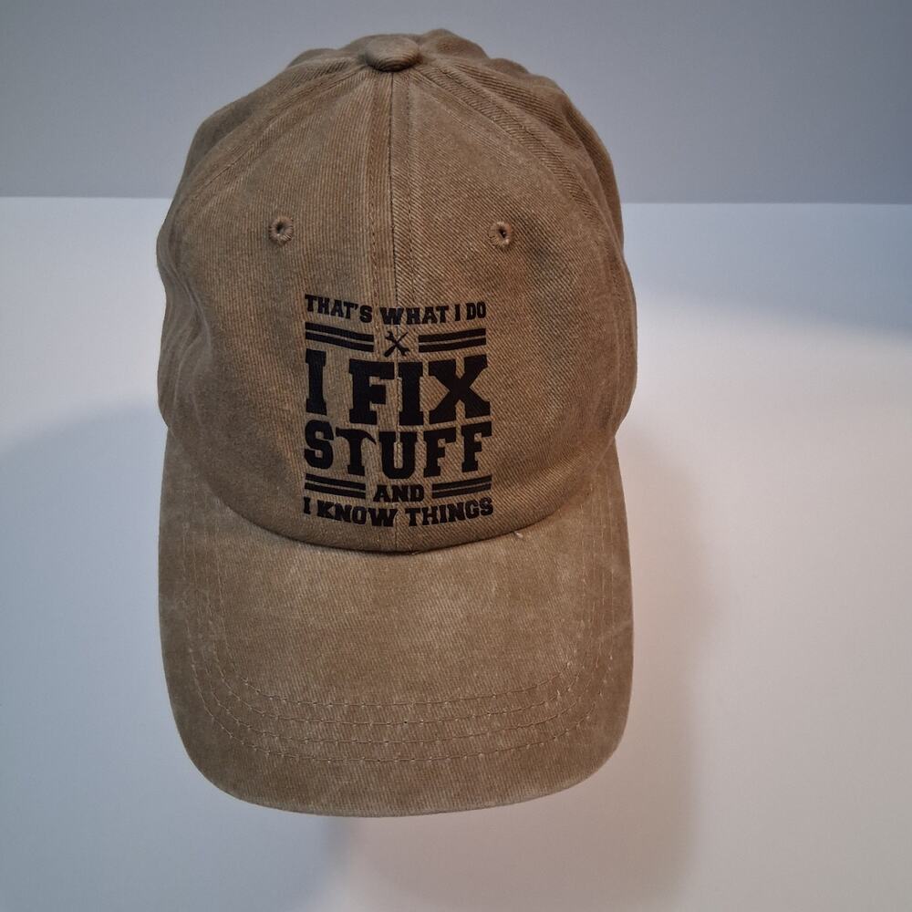 Baseball Cap Adjustable Strap Back Graphic Phrase Army Green-One Size